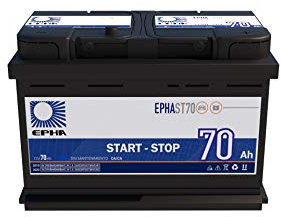 Bateria arranque coche EFB Start-Stop EPHAST70 12v 70Ah 720EN +DER equivalente a TL700, N70