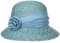 Seeberger Kassida Stroh Sommerhut Blütendekoration Damenhut (One Size - hellblau)