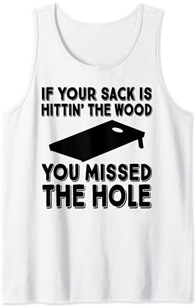 Cornhole Sack Quote Tailgate Party Football BBQ Geschenk Tank Top