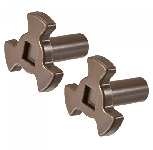 sourcing map Eje Acoplador de Soporte de Rodillo Giratorio para Horno Microondas Reemplazo 6mm x 8mm 2uds