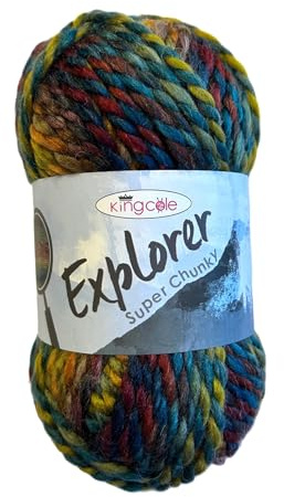 King Cole Explorer Super Chunky 80% Acrylic 20% Wool Knitting Yarn (Coleman 4306)