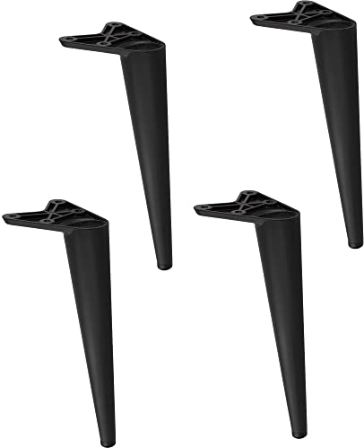 Gedotec Pied de Meuble en métal Pied de Meuble | Pieds pour Meubles | Turin | Noir Mat | Pieds 20 cm - avec capacité de Charge jusqu'à 100 kg | Pieds de Meuble à Visser | Pieds de lit | 4 Pièces