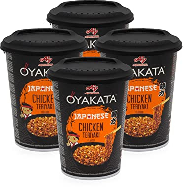 OYAKATA Teriyaki Hähnchen Geschmack 4er Pack Instant Nudeln Wok Style Japanischer Art Schnelle Zubereitung Ramen (4 x 96g)
