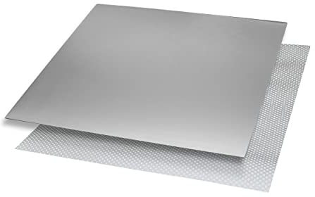 INOXLM Plaque Inox Cuisine 80x50cm en acier Inoxydable, Planche a decouper inox différentes tailles pour Cuisine, Bar, Restaurant Planche à Pétrir Inox pour Pain et Pizza