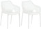 CLP XL-Bistrostühle Air I Stapelstühle Air Aus Kunststoff Mit 44 cm Sitzhöhe I Outdoor-Stühle Mit Wabenmuster, Farbe:weiß