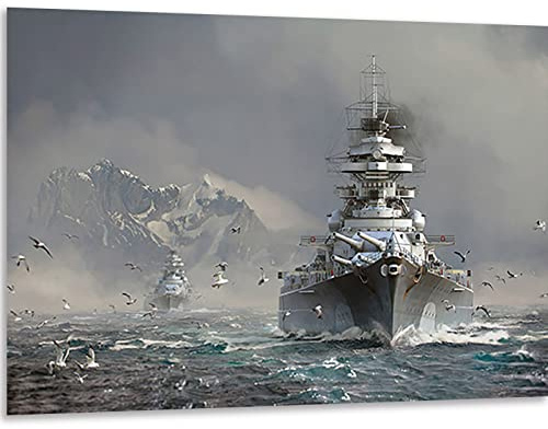 Instarry 5D Diamant Painting Zubehör Groß Kriegsschiff Wandbilder Wohnzimmer 60x40 cm