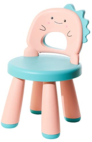 Kinder Schreibtischstuhl Aus Kunststoff - Kinderhocker - Kinderstuhl Plastik - Geeignet Für 2 Bis 6 Jahren - Leicht Zu Reinigen - Ergonomische Sitzfläche - Dinosaurier-design - Kinder Gartenstuhl