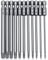 100mm Torx Screwdriver Bit Sets, 11pcs Star Magnetic Screwdriver Bits Set T6-T40 1/4 Inch S2 Steel Security Torx Screwdrivers Impact Driver Bit Set
