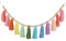 Pastell Quaste Garland, Baumwolle Quasten Garland Pastell, 12Color 115x13 cm Baumwolle Quasten Girland