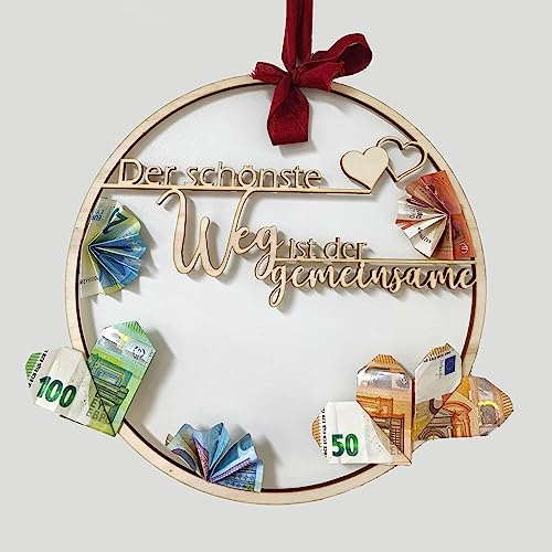 Hochzeitsgeschenk aus Holz – Hochzeitsgeschenke – Originelle Geldgeschenke – Kreative Geldgeschenke – Geschenke aus Holz – Geschenkidee zur Hochzeit