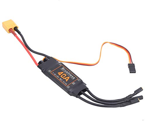 KIMISS 40A Bürstenloser Regler, 5V 3A BEC-Ausgang für Bürstenlosen RC-Drohnen-Esc-Deans-Geschwindigkeitsregler 35a-Flugzeugzubehör