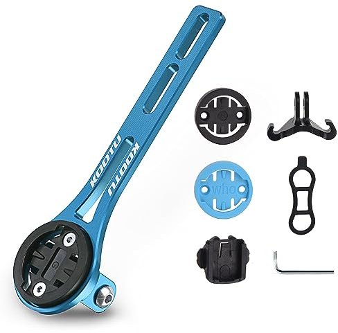 KOOTU Aluminium Alloy Bicycle Computer Mount for Road Bike Integrated Handlebar Compatible for Garmin Edge, Wahoo Elemnt, Bryton, Cateye, GoPro Camera and Light Attachment