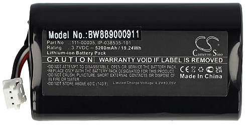 vhbw Akku Ersatz für Sonos 111-00005, IP-038535-101 für Lautsprecher Boxen Speaker (5200 mAh, 3,7 V, Li-Ion)