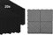 Torado® Garagenboden Belag Fliesen Garagen Boden Matten Werkstatt Kunststoff Belag Werkstattboden Klickfliesen Platten (20 Stk. schwarz)