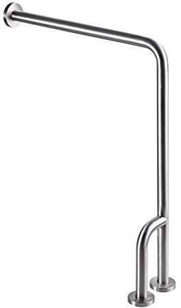 Barra Agarre Para BañO Discapacitados 304 acero inoxidable higiénico Barandilla for los ancianos discapacitados Baño WC WC sin barreras de seguridad antideslizante T Mango(Right reinforcement)