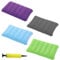 IKOPFLN 4 Stück Aufblasbares Kissen Camping Reisekissen Luftkissen Kopfkissen Velour Kissen Komfortables Reisekissen für Auto für Camping und Reisen aus Weichem Material 47x35 cm mit 1 Pumpe