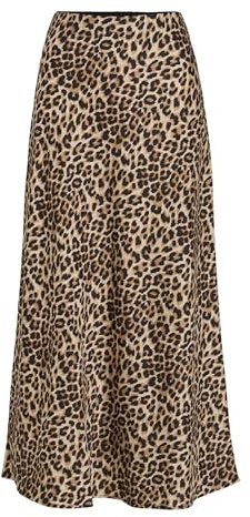 Vila Female Damen High Waist Midirock, eleganter Rock in Midi-Länge VIELLETTE High Waist