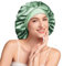 Umisleep Cuffia Seta Capelli Notte 22 Momme con Fodera in 100% Seta di gelso – Doppio Strato, Taglia Grande per Capelli Lunghi o Ricci, Fascia Elastica Regolabile, Morbida e Protettiva, Verde