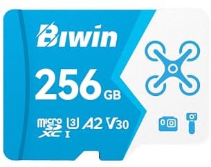 Biwin MS160 256GB Micro SD Card, Micro SDXC Card for Nintendo Switch, UHS-I U3/V30 A2 Card, up to 160 MB/s, High Speed Memory Card for NS Gaming/GoPro/Dash Cam/Action Camera