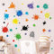 Calcomanía de pared de pintura multicolor de 36pcs, salpicadura de pared de salpicaduras y manchas, calcomanías de pintura multicolor de tinta