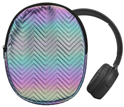 kwmobile Hülle für JBL Tune 600 / 500BT / 510BT / 450 Tasche - Case für Headset aus Metallic Kunstleder und Nylon - Mehrfarbig