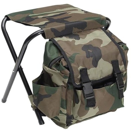 APLVFFZH Klapphocker Rucksack Klapprucksack Stuhl für Camping Wandern Jagd