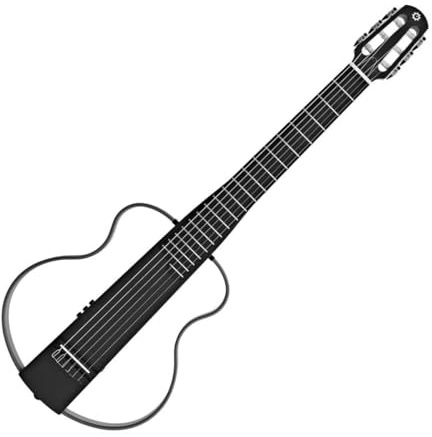 G4M Solus Reisegitarre, Nylonsaite | Ideal für leises Üben und Reisen, Kopfhörerausgang und Aux-Eingang, abnehmbarer Rahmen für kompaktes Reisen