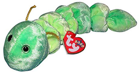TY Squirmy the Glow Worm Beanie Baby
