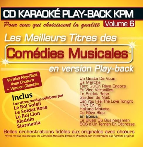 Karaoké Play-Back KPM Vol. 06 'Comédies Musicales'