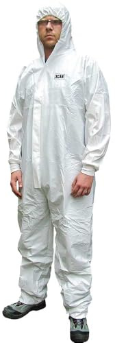 Scan WWDOXL56 Type 41400 Chemical Splash Resistant Disposable Coverall - White
