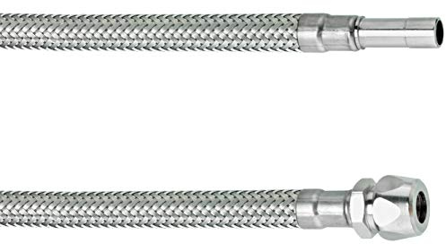 Cornat Flexibler Verbindungsschlauch – 300 mm – Ø 10 mm – Ø 10 mm | Hochwertige Edelstahl-Umflechtung – Anschlussschlauch für Armaturen – Flexschlauch als Armaturenschlauch geeignet