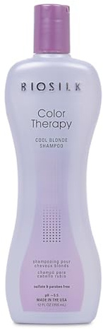 BioSilk Color Therapy Cool Blonde Shampoo, 12 fl oz, White