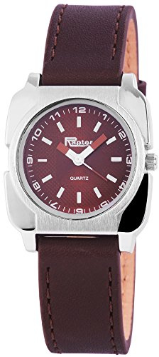 Raptor Damen-Uhr Echtleder Armbanduhr Analog Quarz RA10094