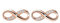 Unendlich U Modisch Unendlichkeit Zeichen Infinity Ohrstecker 925 Sterling Silber Zirkonia Damen Ohrringe Ohrschmuck