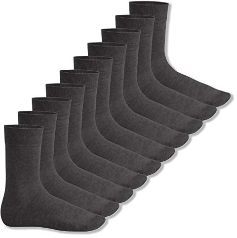 Footstar EVERYDAY! 10 PAAR Damen Herren Socken - Anthrazit 39-42