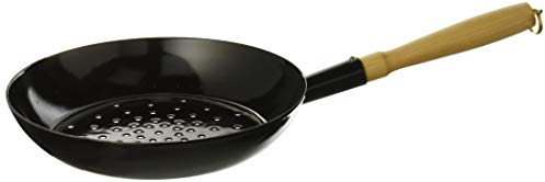 Riess 0568-022 Classic-Spezialartikel Maroni Pfanne, Höhe 4,6 cm, schwarz