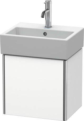 Duravit XSquare Waschtischunterbau wandhängend 43,4x34,0 cm, 1 Tür, Anschlag rechts, für Waschtisch Vero Air 072445, Farbe (Front/Korpus): Weiß Seidenmatt Lack - XS4090R3636