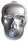 Ulalaza 3D Schädel Backform Halloween Aluminium Backform Antihaft DIY Backenwerkzeuge