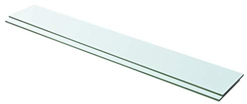vidaXL 2X Regalboden Glas Glasboden Glasscheibe Glasplatte Regalbrett Ersatz Platte Glasscheibe für Glasregal Klarglas Transparent 100x15cm