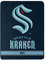 NORTHWEST NHL Seattle Kraken Micro-Raschel-Überwurfdecke, Unisex, für Erwachsene, 116,8 x 152,4 cm, Break Away