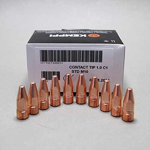 10 Stk. Kemppi Stromdüse GX Flexlite M10 0,8/1,0 STD C1 = Fe/Ss, Größe: 1,0mm