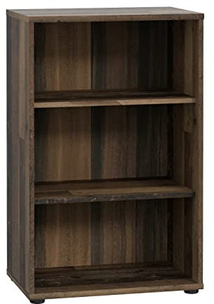 FORTE TEMPRA 2 Regal mit 2 Einlegeböden, Holzwerkstoff, Old – Wood Vintage Dekor, (B x H x T) 54 x 85,5 x 34,8 cm