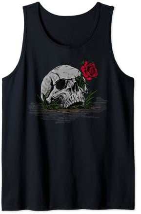 Skull & Rose | Goth | Alternative | Emo | Metalhead Tank Top