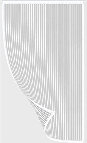 Moustiquaire Porte Fenetre, 140x210cm Keeps Mosquitoes Store Moustiquaire Fermeture Automatique pour Balcon, Couloirs, Portes Patio, Baie Vitree, Coulissante, Blanc