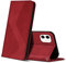 ZONNAVI Cover per iPhone 11, Flip Custodia Pelle PU con [Slot Cart] [Supporto Stand] [Magnetica], Cover a Libro Portafoglio per iPhone 11 (Rosso)