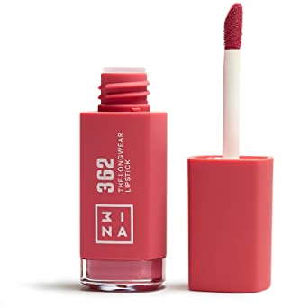 3INA MAKEUP - The Longwear Lipstick 362 - Labial Líquido Rosa de Larga Duración con Acido Hialurónico para Hidratar los Labios - Barra de Labios Matte de Alta Pigmentación - Vegan - Cruelty Free