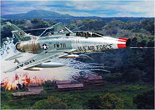 Atlantis AMCH236 1/70 F-100C Super Sabre Model Kit, Multi-Colour