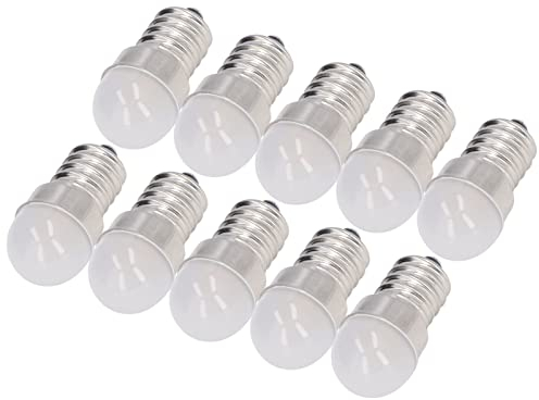 10 Stück E14 Birnen Energiesparende Kronleuchterbirnen E14 Kleine Birnen Warmweißes Licht LED Kleine Birnen für Deckenleuchte Wandleuchte 500lm 1,5W 24V