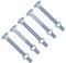 TERF® Lot de 10 boulons de carrosserie carrés M8 x 100 mm et écrou M8 (8 mm) x 100 mm avec écrous hexagonaux
