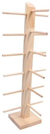 Alipis Ausstellungsstand Aus Holz 1stk Brillengestell Aus Holz Regal Zur Aufbewahrung Von n Vitrine Brillengestell n-ausstellungsturm Massivholz Aufbewahrungskiste Reisen Holzmaterial